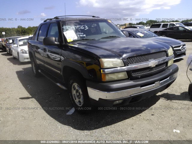 3GNEC12T74G310584 - 2004 CHEVROLET AVALANCHE C1500 BLACK photo 1