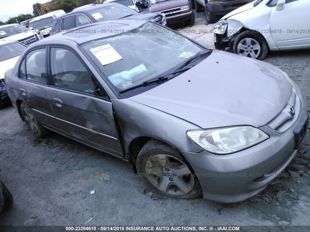 2HGES26784H504668 - 2004 HONDA CIVIC EX TAN photo 1