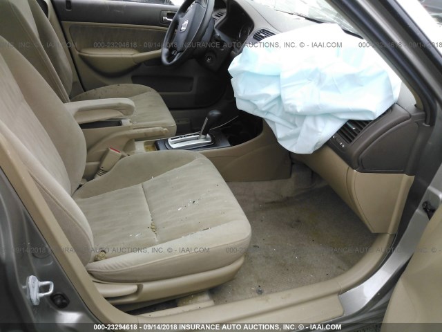 2HGES26784H504668 - 2004 HONDA CIVIC EX TAN photo 5