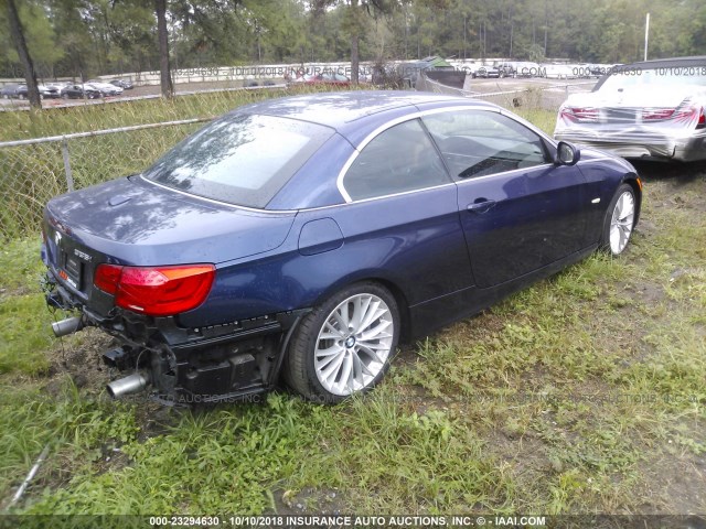 WBADX7C50BE580401 - 2011 BMW 335 I BLUE photo 4