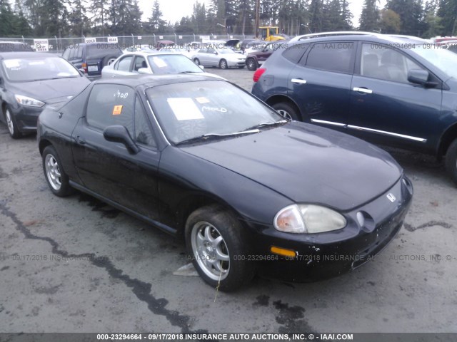 JHMEG1247PS004096 - 1993 HONDA CIVIC DEL SOL S BLACK photo 1