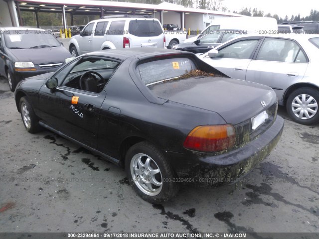 JHMEG1247PS004096 - 1993 HONDA CIVIC DEL SOL S BLACK photo 3