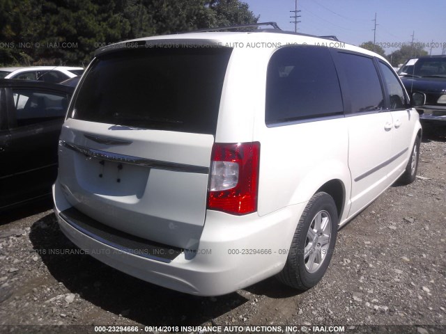 2C4RC1BG0CR127002 - 2012 CHRYSLER TOWN & COUNTRY TOURING WHITE photo 4