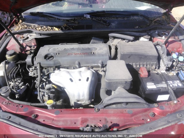 4T4BE46KX9R067352 - 2009 TOYOTA CAMRY SE/LE/XLE 红色 照片 10