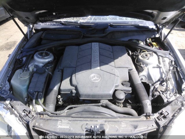 WDBNG70J72A296004 - 2002 MERCEDES-BENZ S 430 SILVER photo 10