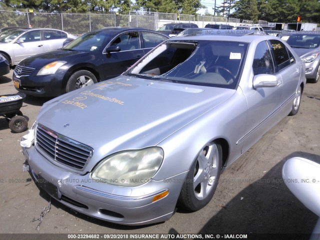 WDBNG70J72A296004 - 2002 MERCEDES-BENZ S 430 SILVER photo 2