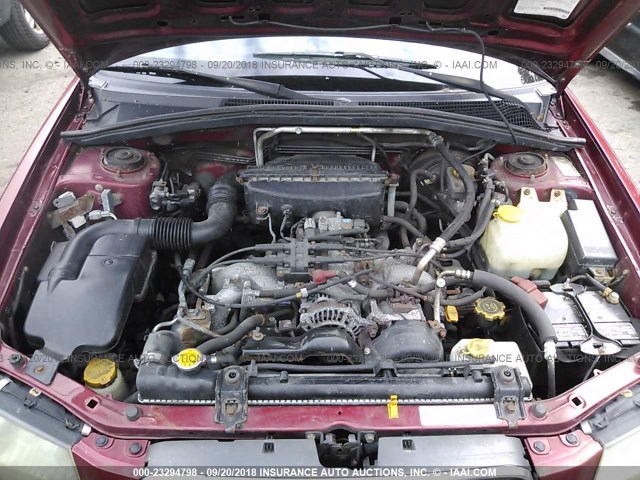 JF1SG65603H717207 - 2003 SUBARU FORESTER 2.5XS წითელი ფოტო 10