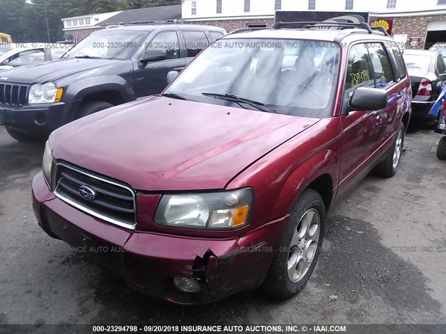 JF1SG65603H717207 - 2003 SUBARU FORESTER 2.5XS წითელი ფოტო 2