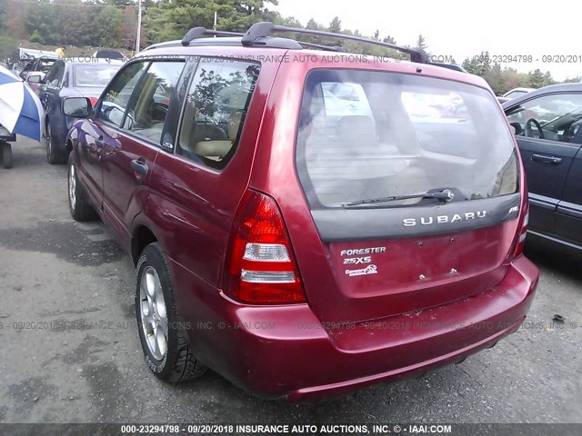 JF1SG65603H717207 - 2003 SUBARU FORESTER 2.5XS წითელი ფოტო 3