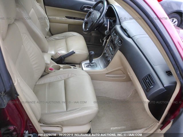 JF1SG65603H717207 - 2003 SUBARU FORESTER 2.5XS წითელი ფოტო 5