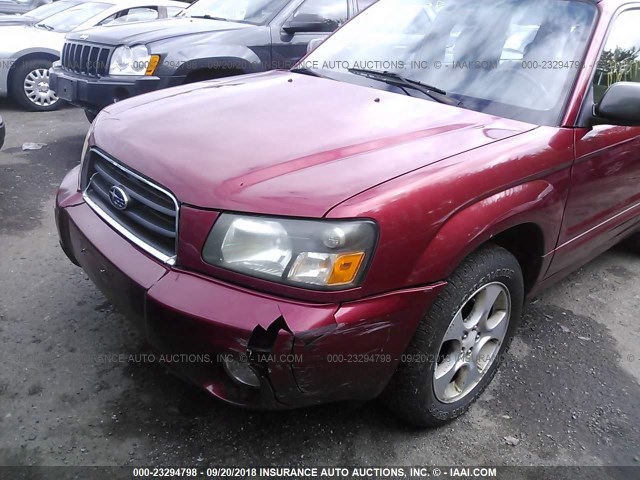 JF1SG65603H717207 - 2003 SUBARU FORESTER 2.5XS წითელი ფოტო 6