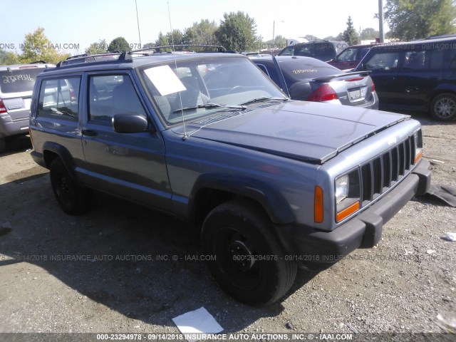 1J4FJ27S2WL246110 - 1998 JEEP CHEROKEE SE BLUE photo 1