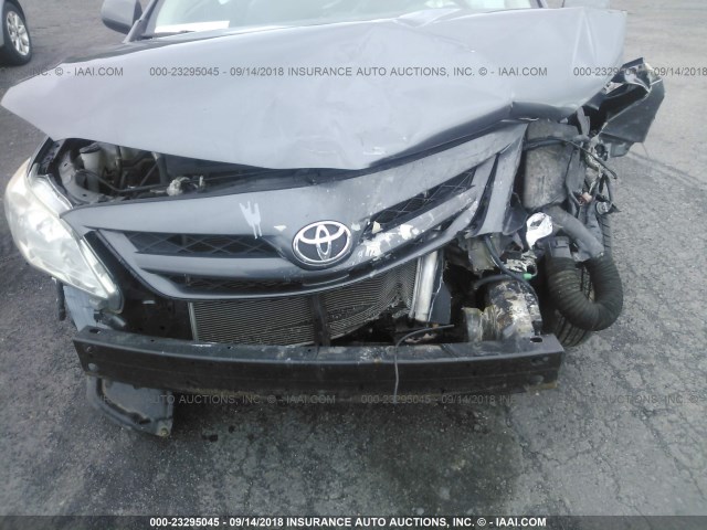 2T1BU4EE8CC837081 - 2012 TOYOTA COROLLA S/LE GRAY photo 6