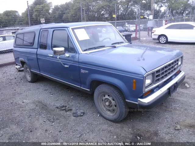 1FTCR14T1GPB50228 - 1986 FORD RANGER SUPER CAB BLUE photo 1