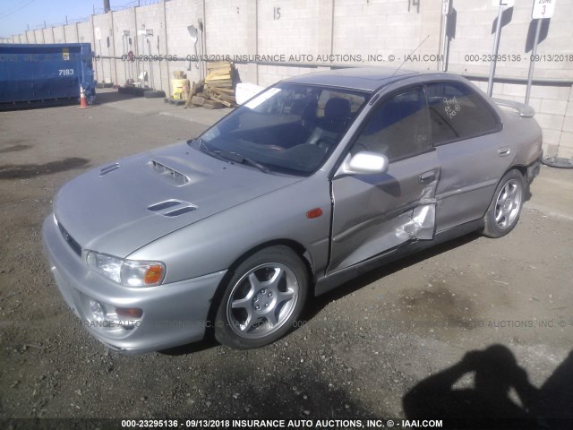 JF1GC67511G500838 - 2001 SUBARU IMPREZA RS SILVER photo 2