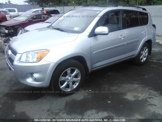 2T3DK4DV6BW040008 - 2011 TOYOTA RAV4 LIMITED SILVER photo 2