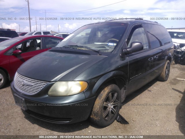 2C4GP44391R263438 - 2001 CHRYSLER TOWN & COUNTRY LX GREEN photo 2