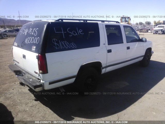 3GKEC16R9XG513752 - 1999 GMC SUBURBAN C1500 WHITE photo 4