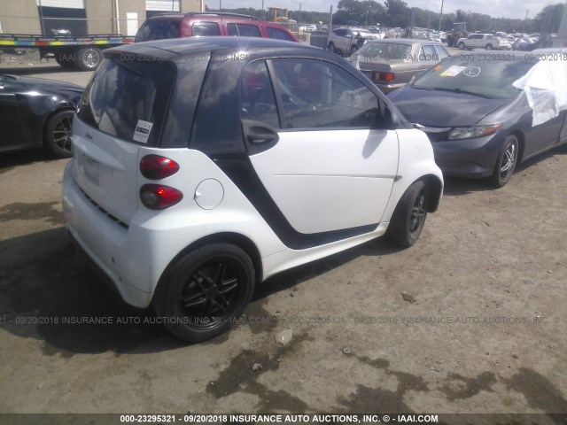 WMEEJ3BA3EK783225 - 2014 SMART FORTWO PURE/PASSION WHITE photo 4