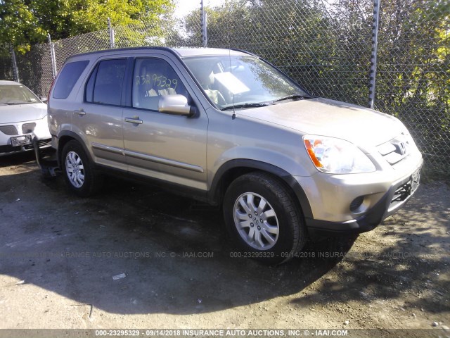 JHLRD78985C022330 - 2005 HONDA CR-V SE/EX TAN photo 1