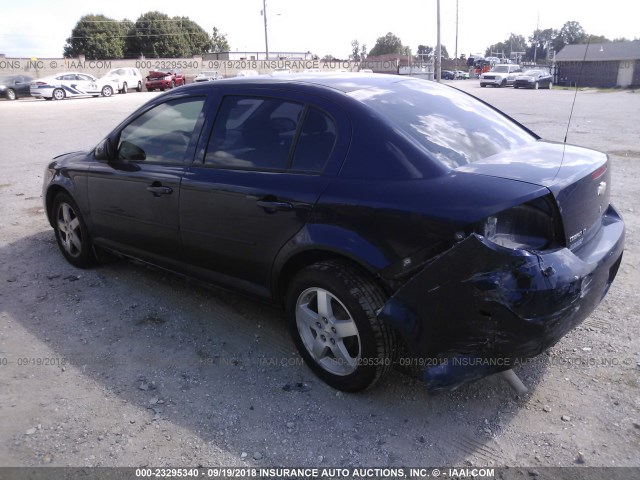 1G1AF5F53A7130519 - 2010 CHEVROLET COBALT 2LT Dark Blue photo 3