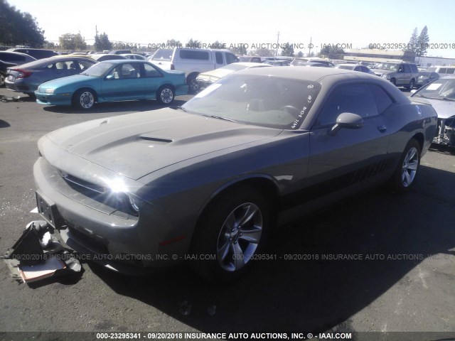 2C3CDZAG4JH123688 - 2018 DODGE CHALLENGER SXT GRAY photo 2