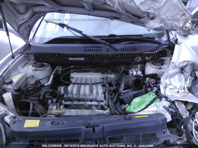 KM8SC13D05U989823 - 2005 HYUNDAI SANTA FE GLS/LX SILVER photo 10