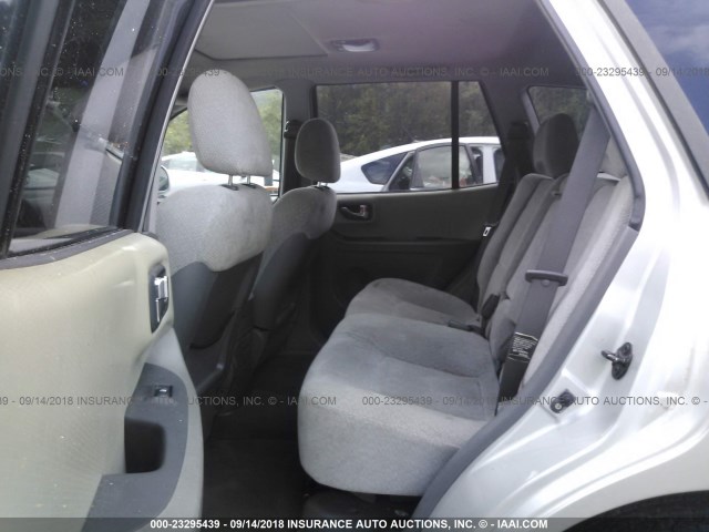 KM8SC13D05U989823 - 2005 HYUNDAI SANTA FE GLS/LX SILVER photo 8