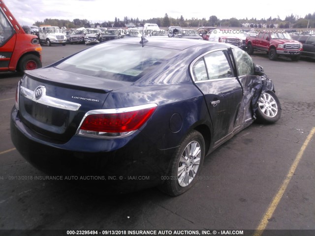 1G4GA5EC4BF279329 - 2011 BUICK LACROSSE CX BLUE photo 4