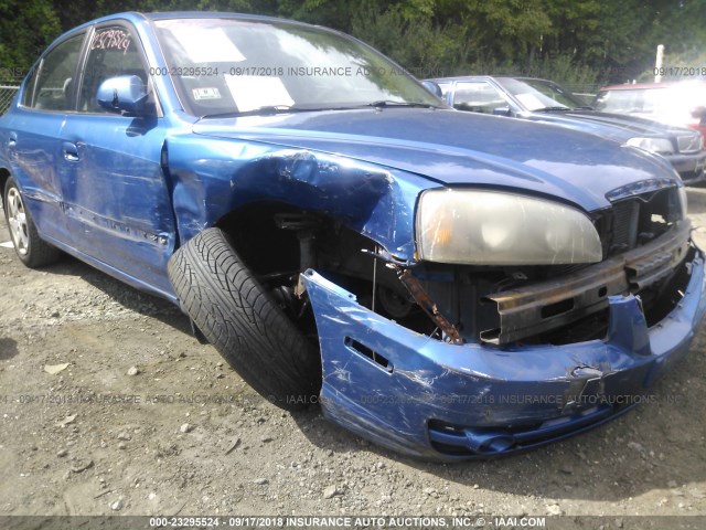 KMHDN46D46U223658 - 2006 HYUNDAI ELANTRA GLS/GT/LIMITED BLUE photo 6