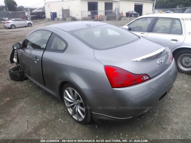 JNKCV64E48M107269 - 2008 INFINITI G37 JOURNEY/SPORT SILVER photo 3