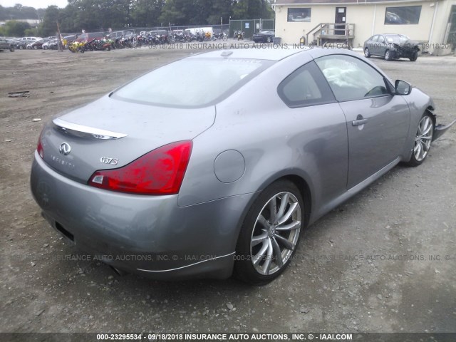 JNKCV64E48M107269 - 2008 INFINITI G37 JOURNEY/SPORT SILVER photo 4