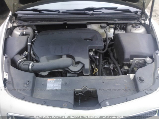 1G1ZA5E10BF187543 - 2011 CHEVROLET MALIBU LS ოქროსფერი ფოტო 10