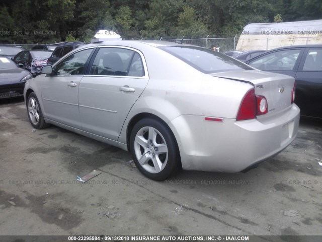 1G1ZA5E10BF187543 - 2011 CHEVROLET MALIBU LS ოქროსფერი ფოტო 3