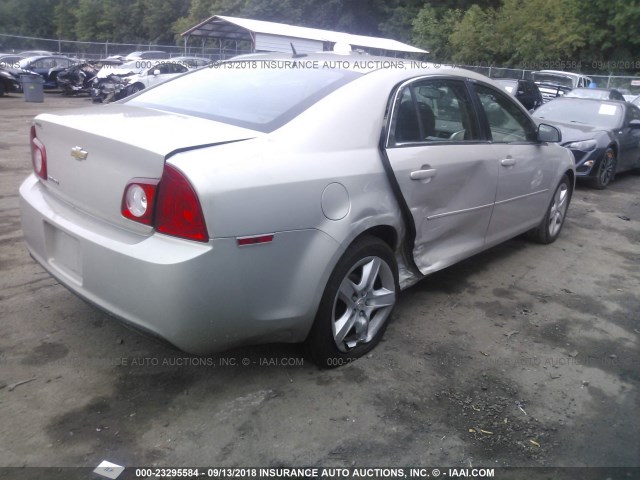 1G1ZA5E10BF187543 - 2011 CHEVROLET MALIBU LS ოქროსფერი ფოტო 4