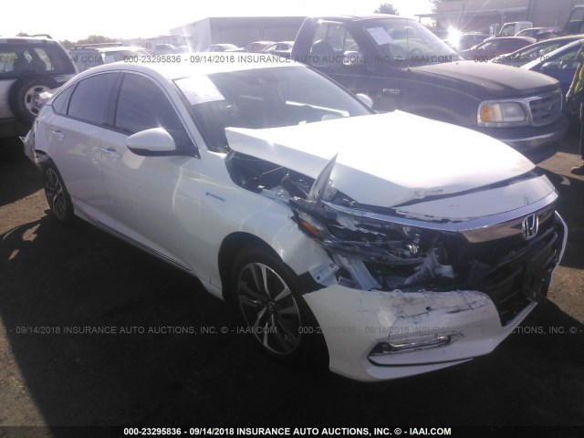 1HGCV3F92JA000486 - 2018 HONDA ACCORD HYBRID/TOURING WHITE photo 1