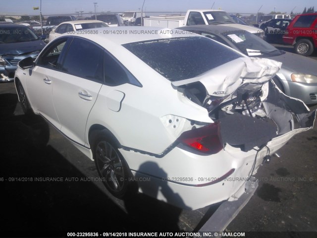 1HGCV3F92JA000486 - 2018 HONDA ACCORD HYBRID/TOURING WHITE photo 3