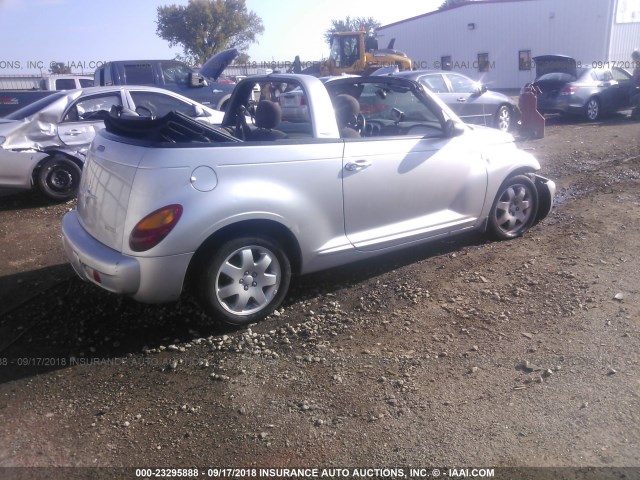 3C3EY55E25T327983 - 2005 CHRYSLER PT CRUISER TOURING SILVER photo 4