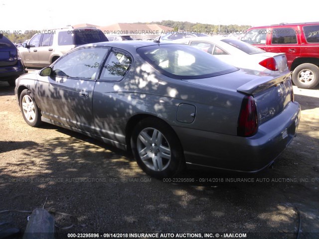 2G1WK151369203192 - 2006 CHEVROLET MONTE CARLO LT SILVER photo 3