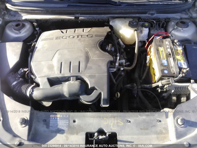 1G1ZC5E01AF234059 - 2010 CHEVROLET MALIBU 1LT ოქროსფერი ფოტო 10