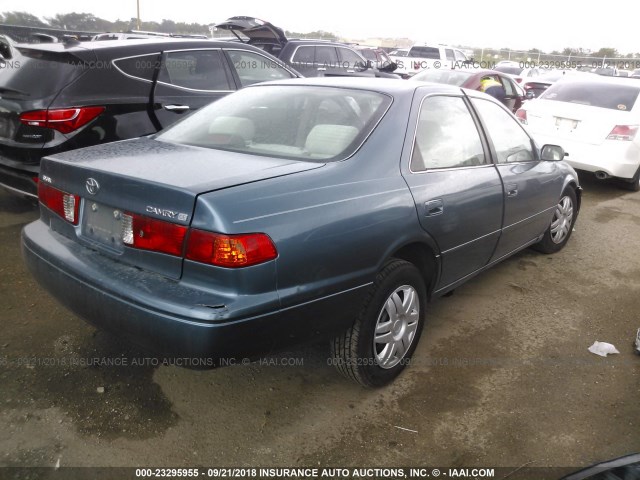 4T1BG22K61U872056 - 2001 TOYOTA CAMRY CE/LE/XLE 蓝色 照片 4