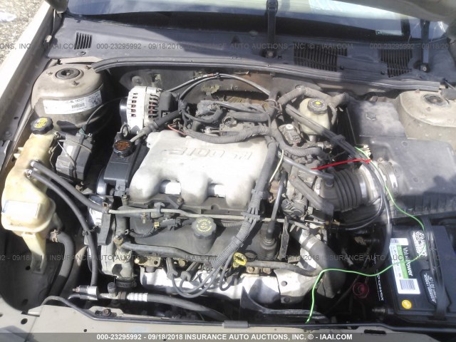 1G1NE52J816208189 - 2001 CHEVROLET MALIBU LS ოქროსფერი ფოტო 10