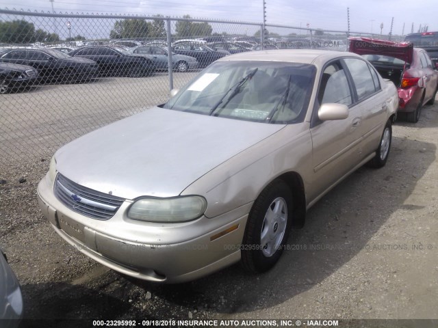 1G1NE52J816208189 - 2001 CHEVROLET MALIBU LS ოქროსფერი ფოტო 2