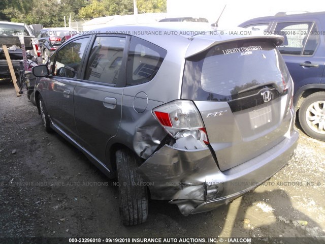 JHMGE88489S022138 - 2009 HONDA FIT SPORT 银色 照片 3