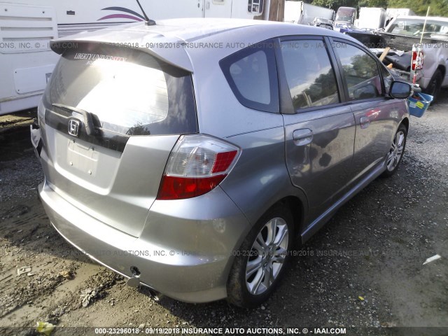 JHMGE88489S022138 - 2009 HONDA FIT SPORT 银色 照片 4