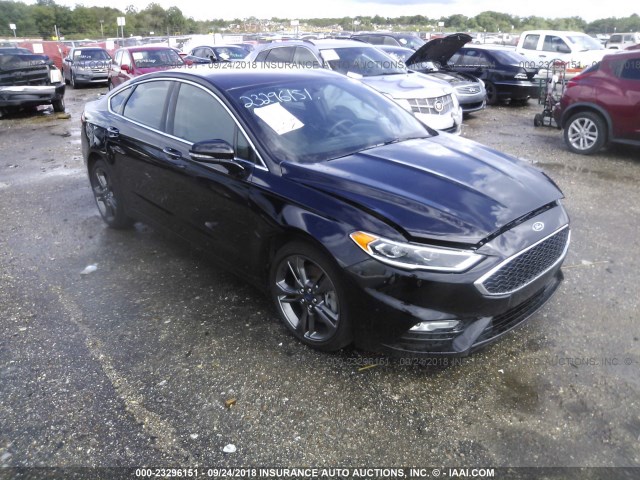 3FA6P0VP4HR219153 - 2017 FORD FUSION SPORT BLACK photo 6