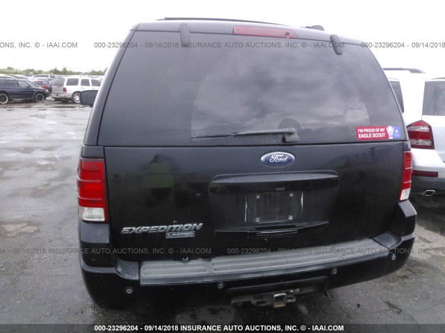 1FMFU19525LA12767 - 2005 FORD EXPEDITION LIMITED BLACK photo 6