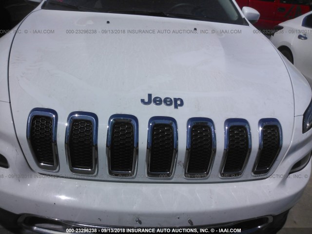 1C4PJLDB3HW526205 - 2017 JEEP CHEROKEE LIMITED WHITE photo 6