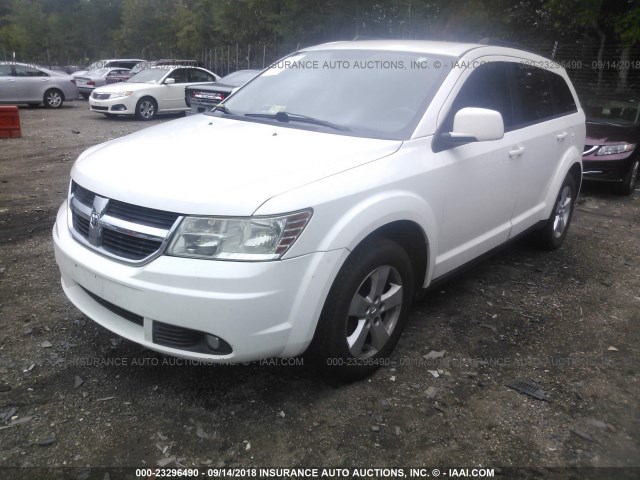 3D4PG5FV2AT147471 - 2010 DODGE JOURNEY SXT WHITE photo 2