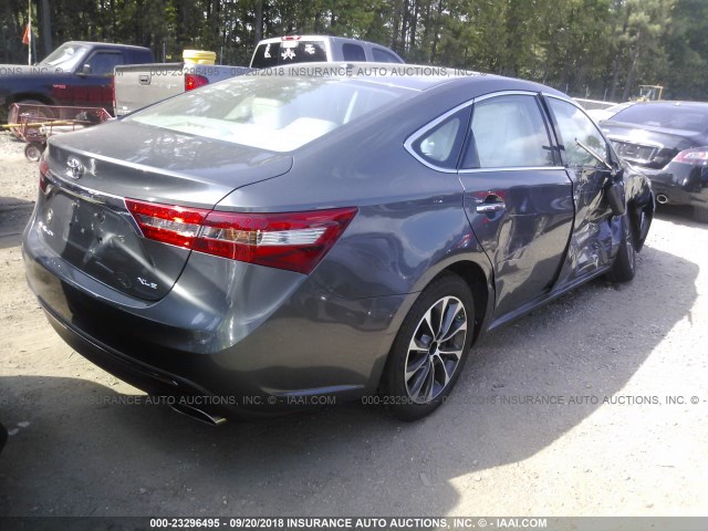 4T1BK1EB6JU283383 - 2018 TOYOTA AVALON XLE PLUS/PREMIUM/TOUR/LTD GRAY photo 4